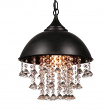 Industrial Chandelier Wrought Iron Vintage Crystal Chandelier