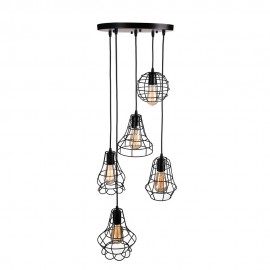 Industrial Cage Rustic Barn Metal Pendant Light Industrial Cage Rustic Barn Metal Pendant Light