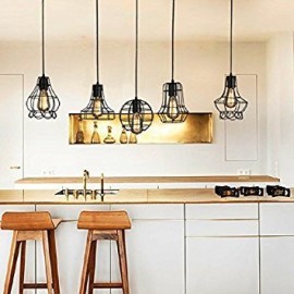Industrial Cage Rustic Barn Metal Pendant Light Industrial Cage Rustic Barn Metal Pendant Light