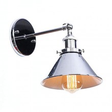 Industrial Vintage Adjustable 1 Light Cone Wall Sconce