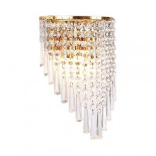 Transparent Conical Crystal Wall Lamp