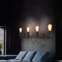 4 Light Wall Lamp Steampunk Style Vintage Wall Lamp