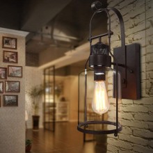 Retro nautical style industrial style wall lamp